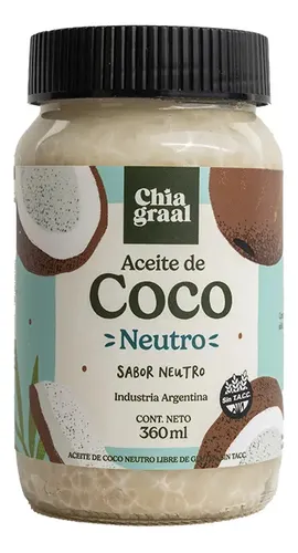 CHIA GRAAL ACEITE DE COCO NEUTRO X 360ml