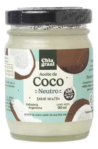 CHIA GRAAL ACEITE DE COCO NEUTRO x 90 gr